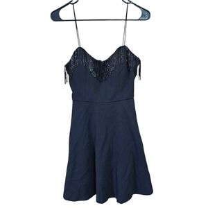 Speechless Black Mini Fringe Dress Size 3